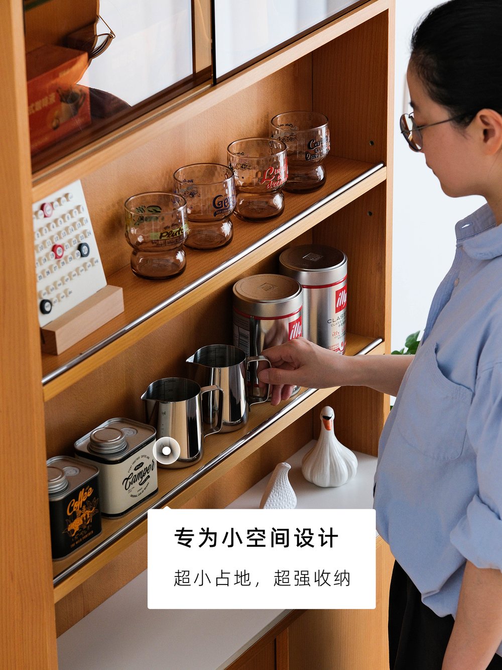 孚格超薄餐边柜 — 实木