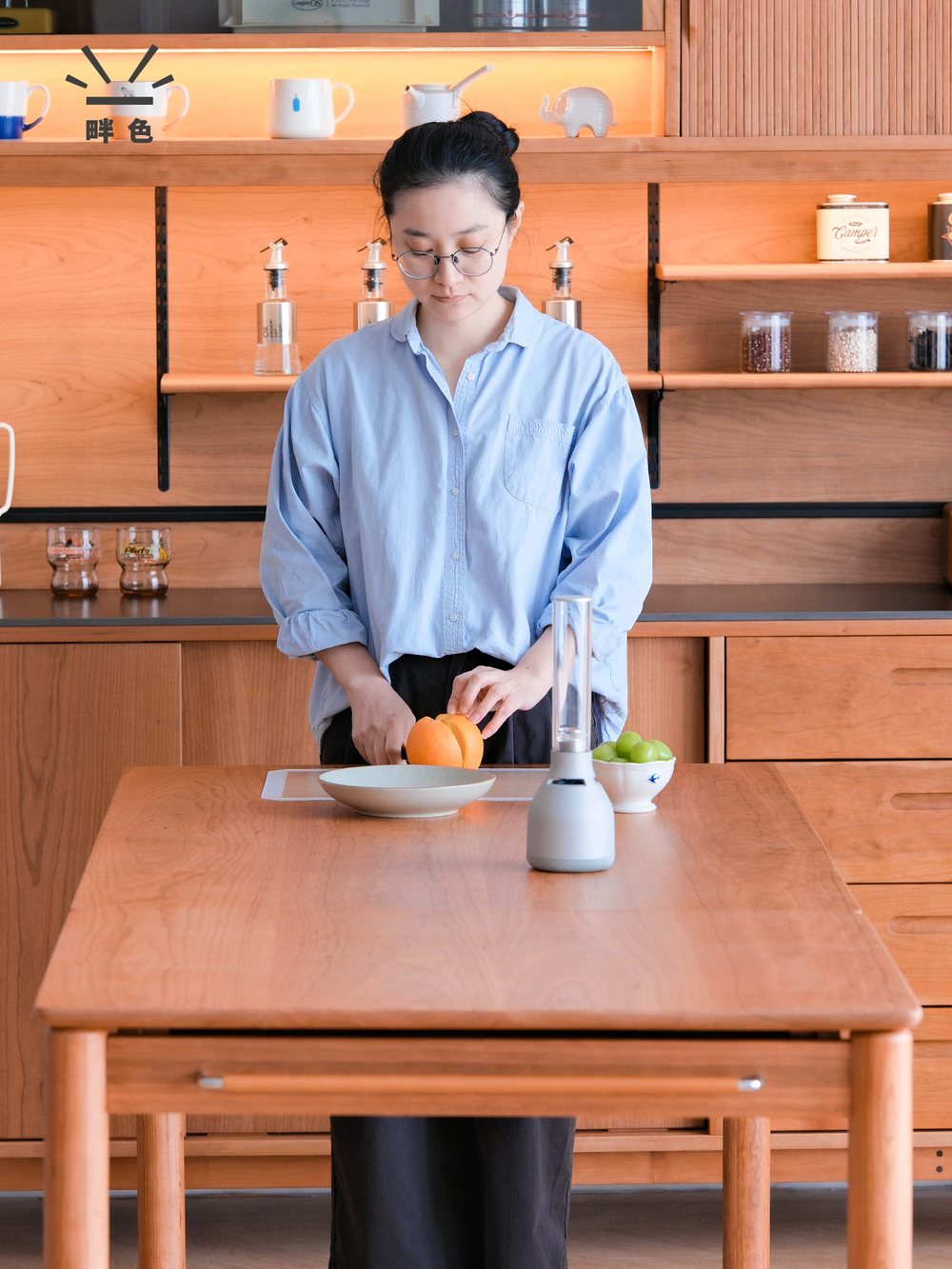 樱桃木餐桌-伸缩桌 — 北美进口 FAS 级樱桃木